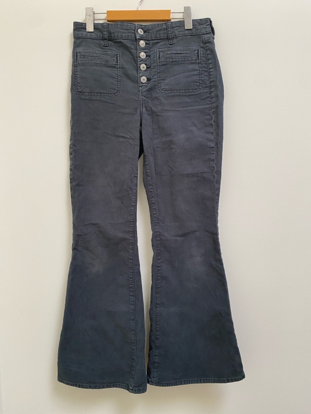 American Eagle Outfitters Dark Gray Boot Cut Corduroy Pants - Picture 1 of 11